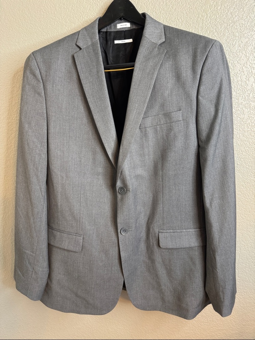 Calvin Klein Gray Two-Button Men's Blazer